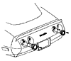 1981 Corvette Rear Marker & Tail Lights Diagram