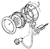 1957 Corvette Headlight & Parking Lamp Diagram