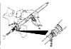 1966 Corvette Column Jacket & Support Diagram