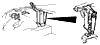 1968-1975 Deck Lid Spring & Striker Diagram