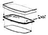 1988 Corvette Roof Panel & Hardware Diagram