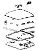 1970 Corvette T-Top Hardware Diagram