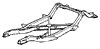 1961 Corvette Crossmembers & Frame Assembly Diagram