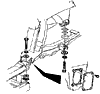 1970 Corvette Body Mount #4 Detail Diagram