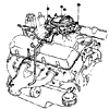 1965-1965 396 Carburetor & Fuel Lines Diagram