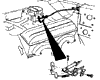 1973 Corvette Accelerator Cable & Linkage Diagram