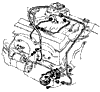 1962 Corvette Fuel & Choke Lines Diagram