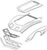 1976-1979 Front Body Diagram