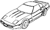 1991 Corvette Convertible Body Weatherstrip Kit Diagram
