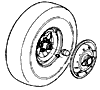 1962 Corvette Wheels & Hubcaps Diagram