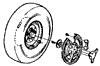 1965 Corvette Hubcaps & Wheels Diagram