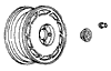 1992 Corvette Wheel & Lug Nuts Diagram