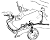 1963-1965 Front Brake Lines Diagram