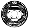 1960 Corvette Brake Shoe, Springs & Cylinder Diagram