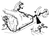 1967-1968 Rear Brake Lines Diagram