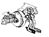 1976 Corvette Power Brake Pedal & Booster Diagram