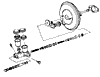 1984-1987 Master Cylinder & Booster Diagram
