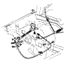 1964-1966 Parking Brake Assembly Diagram