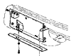 1958-1962 Front License Detail Diagram