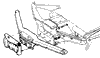 1975-1979 Front Brackets & Cushion Diagram