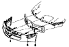 1980-1982 Front Bumper & Retainers Diagram