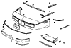 1984-1990 Front Bumper Diagram