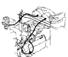 1963 Corvette Speedometer & Tach Cables Diagram