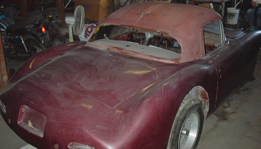 Before Corvette restoration