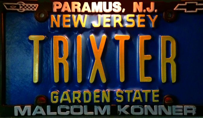 The Trixter Corvette License Plate