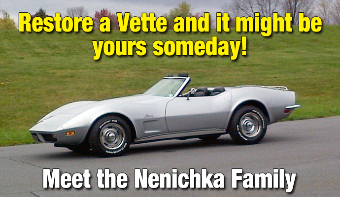 Nice People Finish First! Restore a Corvette and it might be yours someday!