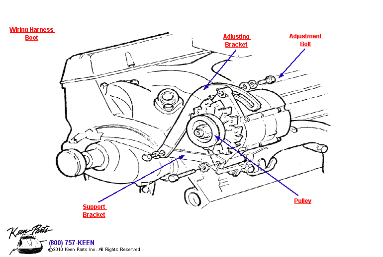 Small Block Alternator Diagram for a 2012 Corvette