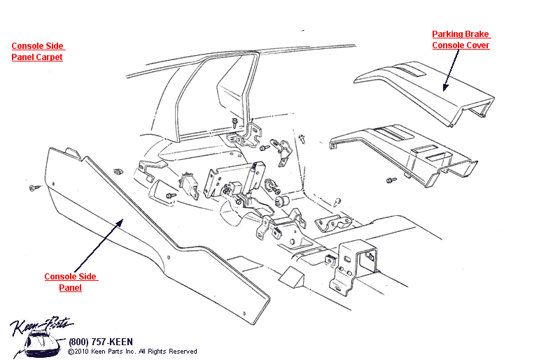Console Diagram for All Corvette Years