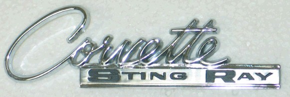 1964-1965 Corvette Glove Box Door Emblem