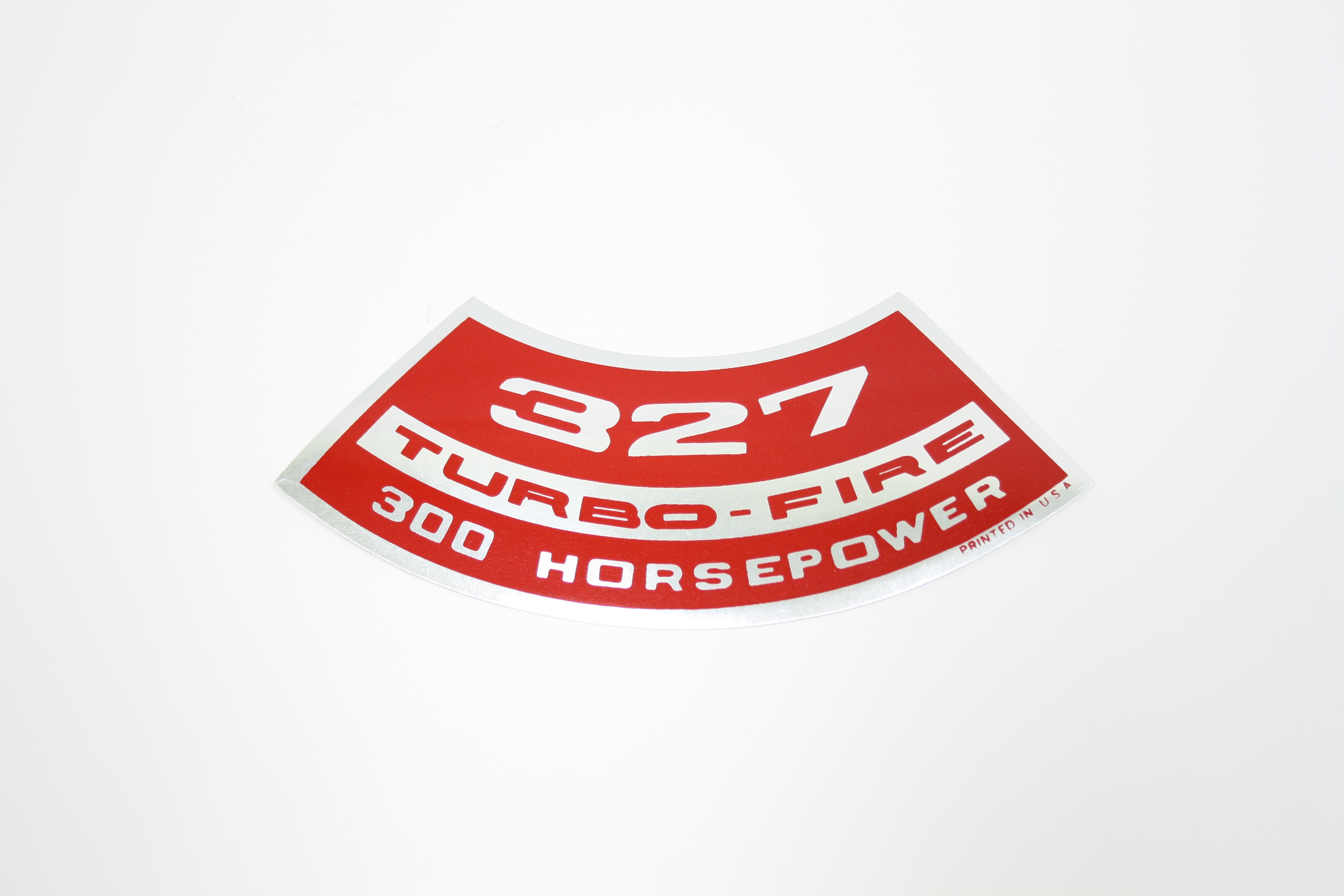 1967-1968 Corvette Air Cleaner Decal 327/300 HP Turbo-Fire