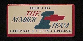 1967 Corvette Valve Cover Decal Flint #1 Team