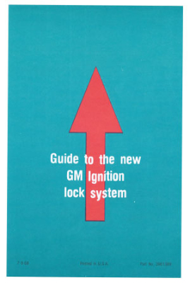 1973-1975 Corvette Ignition Lock Visor Sleeve Instructions (Code 768563)