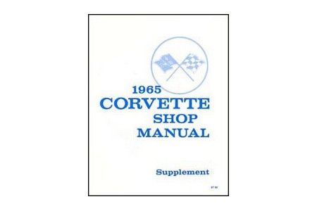 1965 Corvette Owners Manual Supplement (Code 3872422)