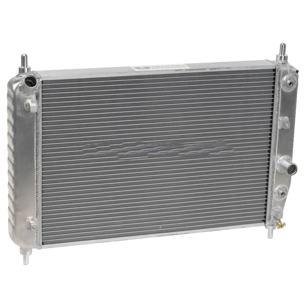 2005-2007 Corvette Aluminum Radiator - All Automatics And Z06 Options - Transmission With Passenger Side Oil Cooler