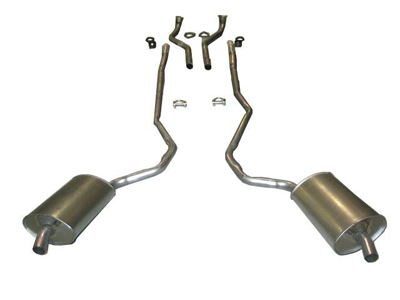 1969 Corvette Exhaust Kit - 2.5 inch with Welded Mufflers