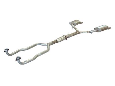 1991 Corvette Exhaust Kit with Mufflers without Pre Converters