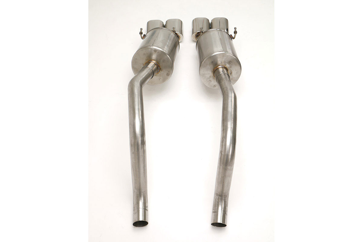 2005-2008 Corvette C6 Bullet Exhaust with Quad Oval Tips with Center Section