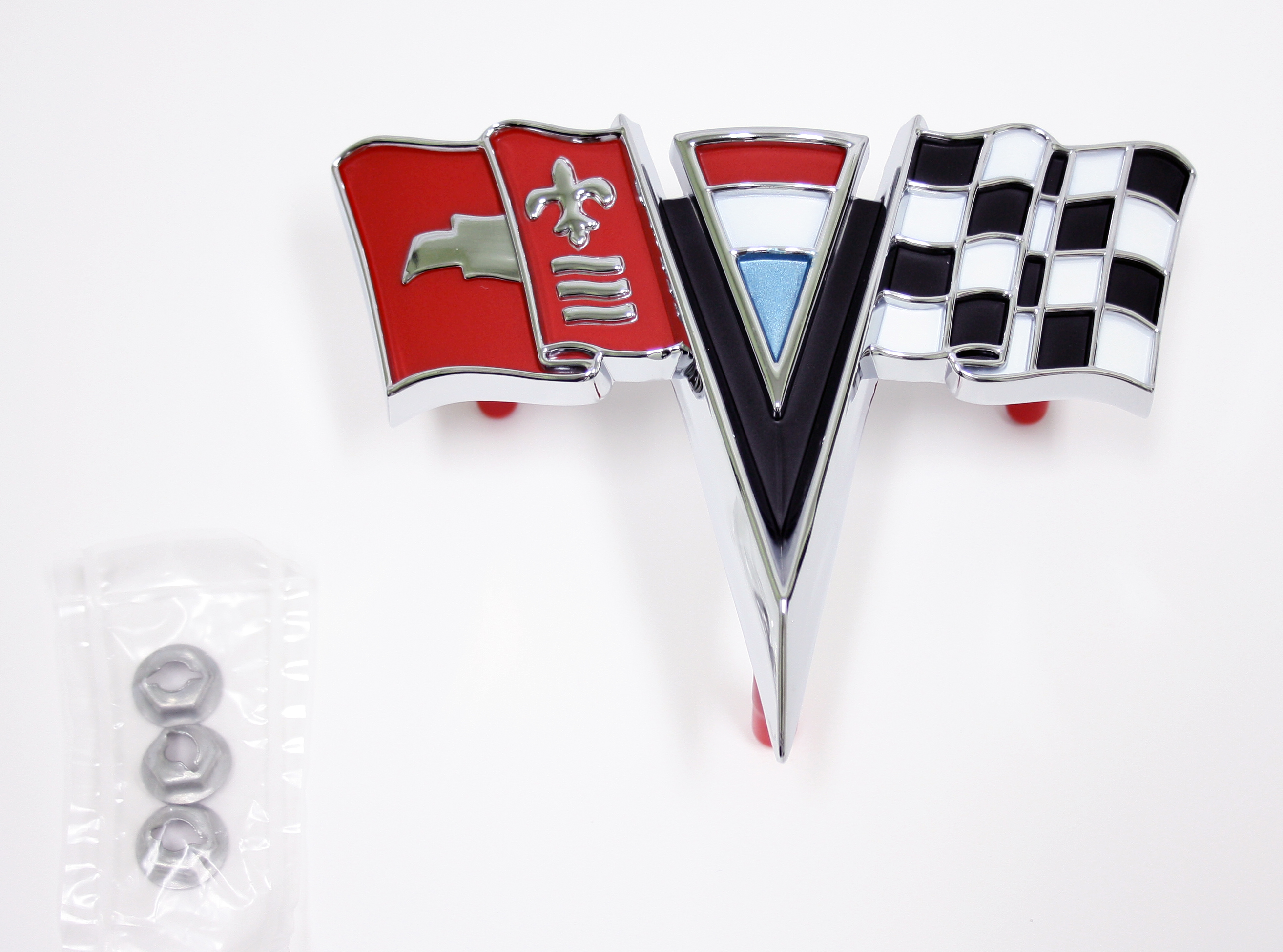 1963-1964 Corvette Nose Emblem (Crossed Flag)