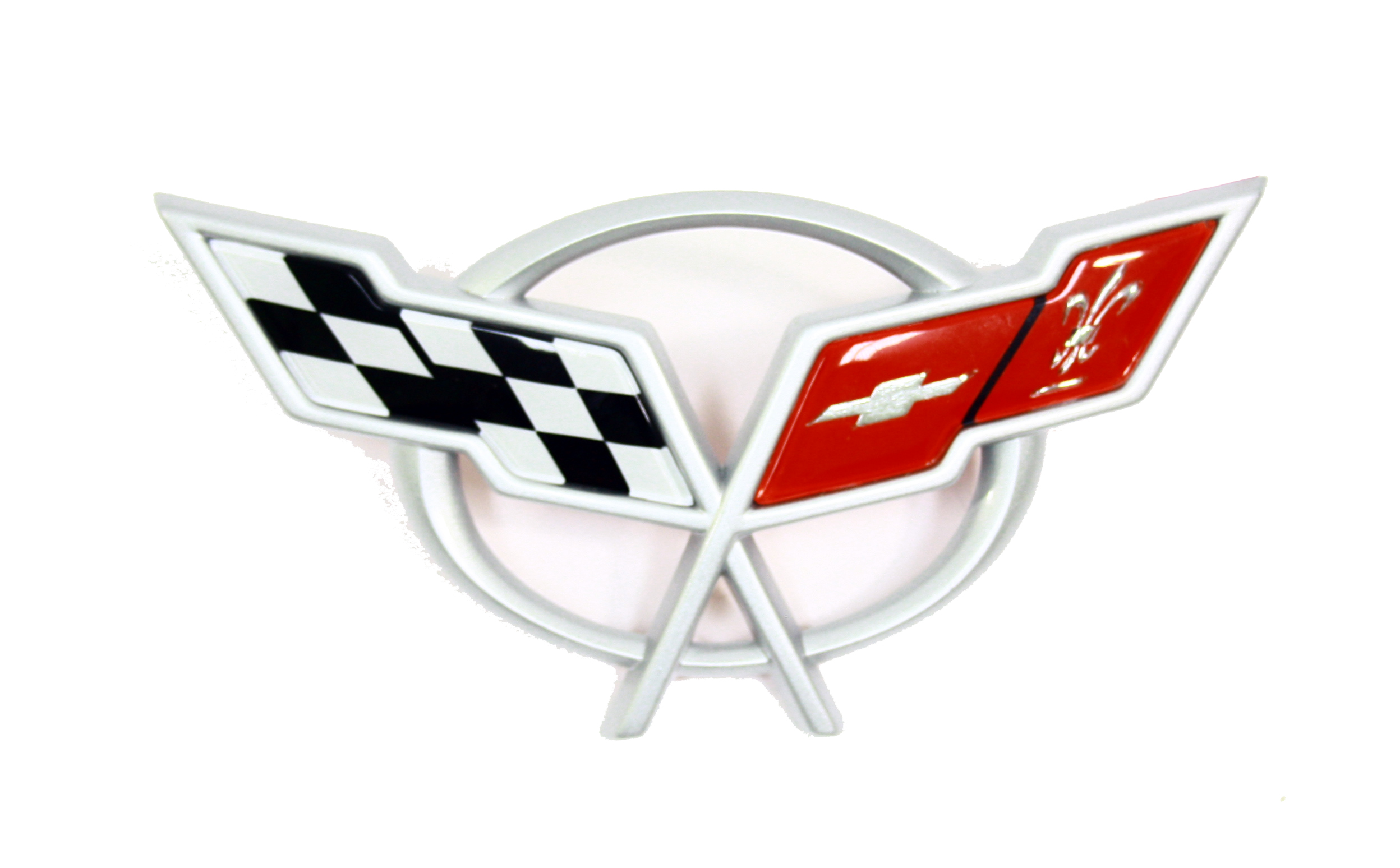 2003-2004 Corvette C5 Convertible Waterfall Emblem (Silver) NOS