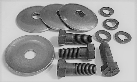 1963-1982 Corvette Lower A-arm Bushing Retainer Bolt Set with Washers