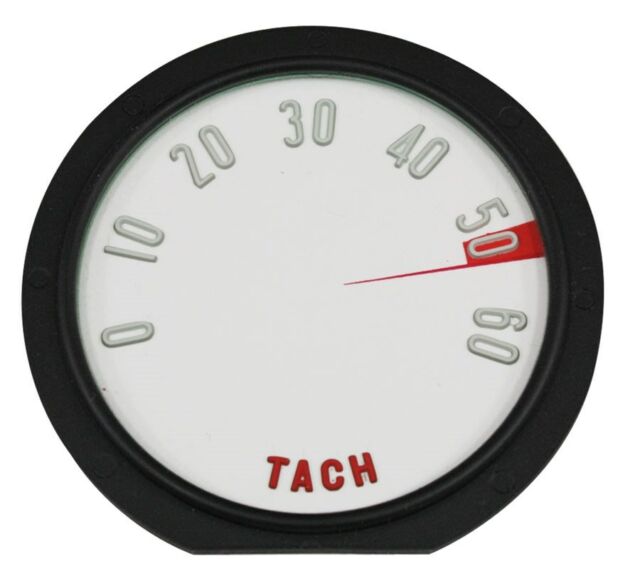 1956-1958 Corvette Inner Tachometer Face (6000 RPM) with Numbers