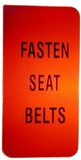 1972-1976 Corvette Seat Belt Warning Lens