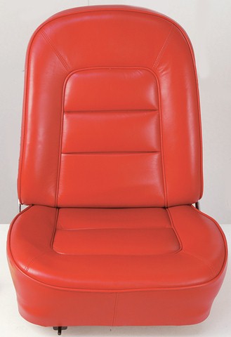 1965 Corvette Vinyl Seat Cover (Red) - Pair