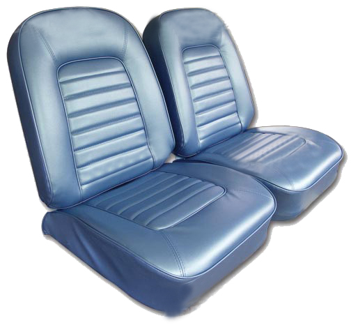 1966 Corvette Vinyl Seat Cover Set (Medium Blue)