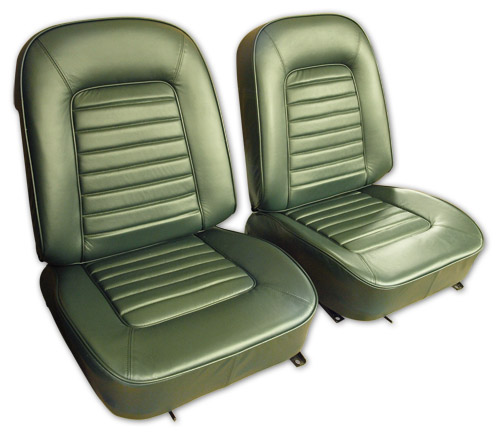 1966 Corvette Leather Seat Cover Set (Green)