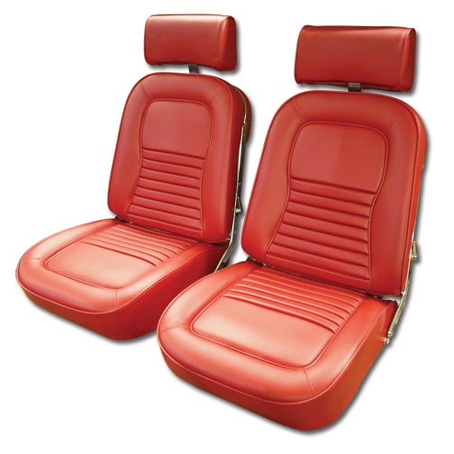 1967 Corvette Vinyl Seat Cover Set (Red)
